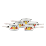 5PCS Enamel Saucepan