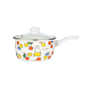 Enamel Pot With Wooden Handle